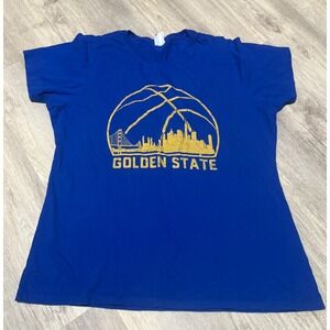 Golden State Warriors T-Shirt Skyline Graphic‎ Tee Ladies XL